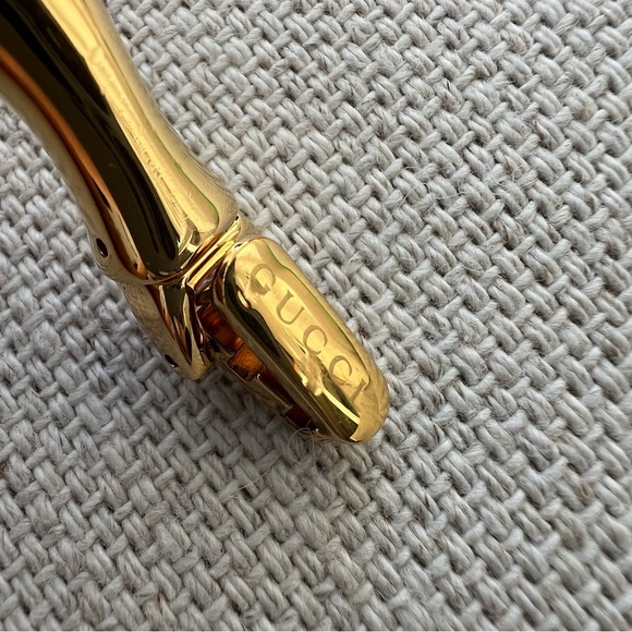 GUCCI Yellow Gold Bamboo Bangle Watch - Picture 11 of 16